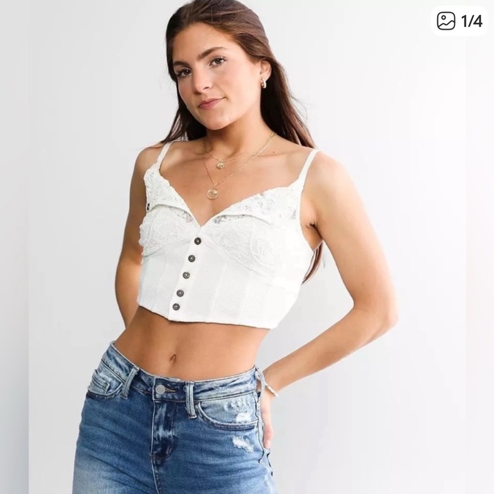Free People Have My Heart Crop Tank